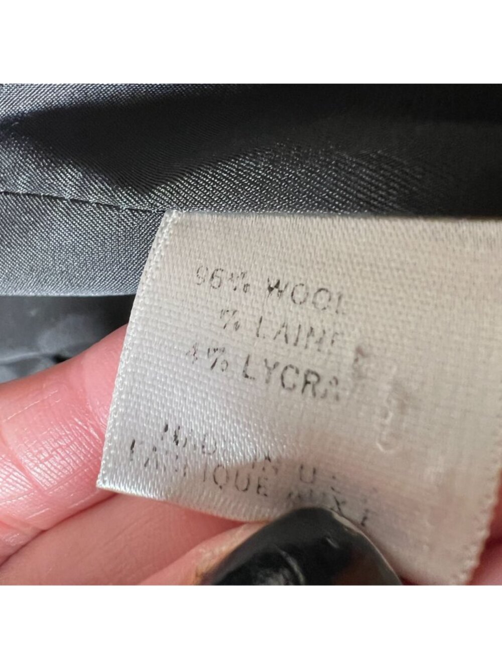 Theory Wool Stretch Blazer Single Button Black Fitted Structured Jacket Size 6 - Picture 12 of 12